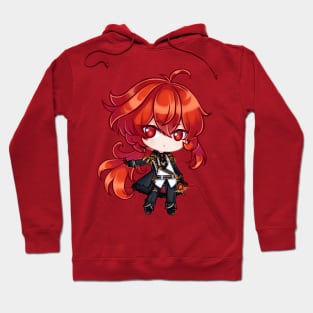 Diluc chibi Hoodie